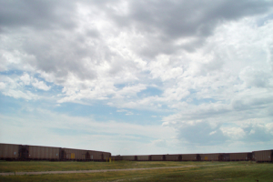 RAIL CARS ON LOT